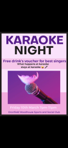 KARAOKE- What happens at karaoke stays at karaoke 🎤 😂😂 FRIDAY 10th March 7-11 PM